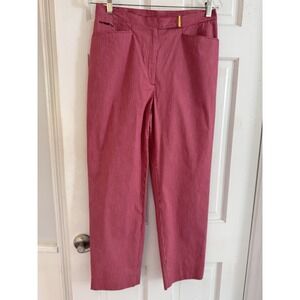 Ralph Lauren Pants Women's Sz 8 Picnic Red White‎ Plaid 29 X 27 Inseam Nautical